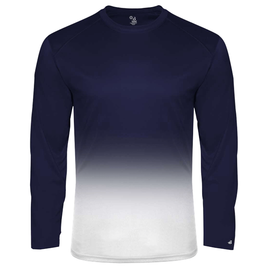 Badger Ombre Long Sleeve T-Shirt - Personalization Available