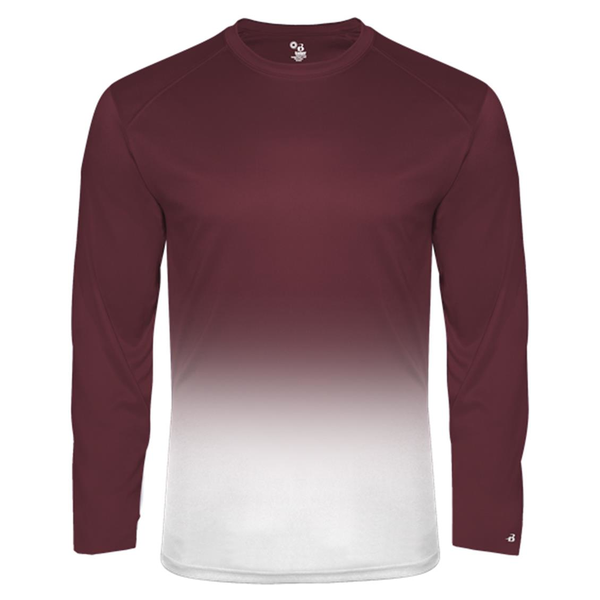 Badger Sport 4204, Ombre Long Sleeve T-Shirt