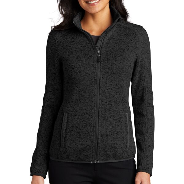 Port Authority L232 Ladies Sweater Fleece Jacket Thumbnail