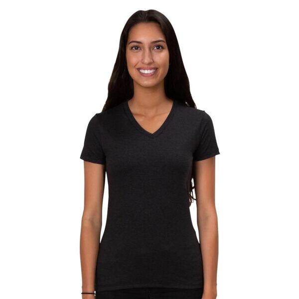 All Made A2018T Ladies TriBlend V-Neck Shirt Thumbnail