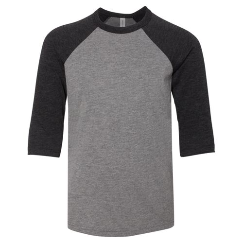 Bella 3200Y Youth Three-Quarter Sleeve Baseball Tee Thumbnail