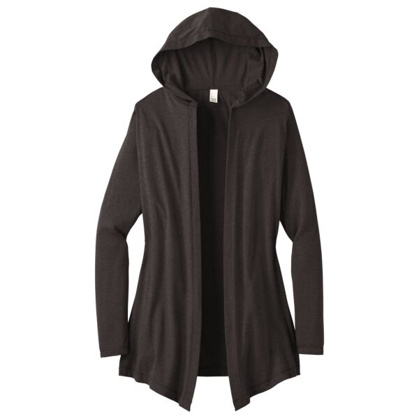 District DT156 Women's Perfect Tri Hooded Cardigan Thumbnail