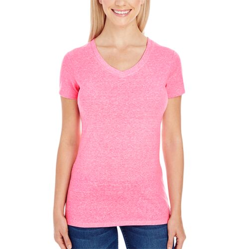 Threadfast 202B Ladies' Triblend Short-Sleeve V-Neck T-Shirt Thumbnail