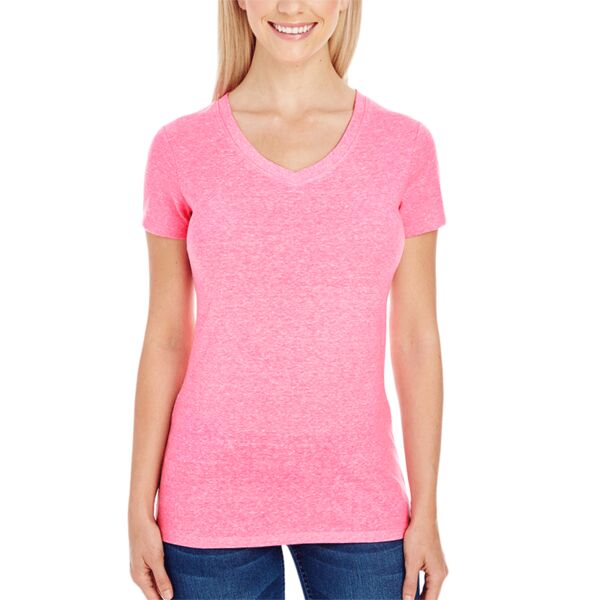 Threadfast 202B Ladies' Triblend Short-Sleeve V-Neck T-Shirt Thumbnail