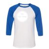 Bella 3200 Unisex Three-Quarter Sleeve Baseball Tee Thumbnail