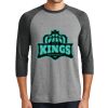 District DM136 Adult Perfect Tri 3/4 Sleeve Raglan Thumbnail