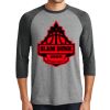 District DM136 Adult Perfect Tri 3/4 Sleeve Raglan Thumbnail