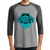 District DM136 Adult Perfect Tri 3/4 Sleeve Raglan Thumbnail