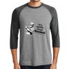 District DM136 Adult Perfect Tri 3/4 Sleeve Raglan Thumbnail