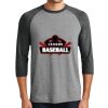 District DM136 Adult Perfect Tri 3/4 Sleeve Raglan Thumbnail