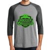 District DM136 Adult Perfect Tri 3/4 Sleeve Raglan Thumbnail