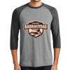 District DM136 Adult Perfect Tri 3/4 Sleeve Raglan Thumbnail