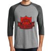 District DM136 Adult Perfect Tri 3/4 Sleeve Raglan Thumbnail