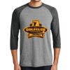 District DM136 Adult Perfect Tri 3/4 Sleeve Raglan Thumbnail