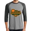 District DM136 Adult Perfect Tri 3/4 Sleeve Raglan Thumbnail