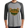 District DM136 Adult Perfect Tri 3/4 Sleeve Raglan Thumbnail