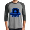 District DM136 Adult Perfect Tri 3/4 Sleeve Raglan Thumbnail