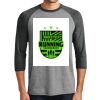 District DM136 Adult Perfect Tri 3/4 Sleeve Raglan Thumbnail