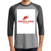 District DM136 Adult Perfect Tri 3/4 Sleeve Raglan Thumbnail