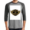 District DM136 Adult Perfect Tri 3/4 Sleeve Raglan Thumbnail