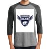 District DM136 Adult Perfect Tri 3/4 Sleeve Raglan Thumbnail