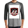 District DM136 Adult Perfect Tri 3/4 Sleeve Raglan Thumbnail