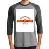 District DM136 Adult Perfect Tri 3/4 Sleeve Raglan Thumbnail