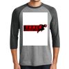 District DM136 Adult Perfect Tri 3/4 Sleeve Raglan Thumbnail