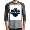 District DM136 Adult Perfect Tri 3/4 Sleeve Raglan Thumbnail