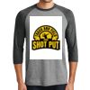 District DM136 Adult Perfect Tri 3/4 Sleeve Raglan Thumbnail