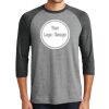 District DM136 Adult Perfect Tri 3/4 Sleeve Raglan Thumbnail