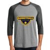 District DM136 Adult Perfect Tri 3/4 Sleeve Raglan Thumbnail