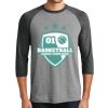 District DM136 Adult Perfect Tri 3/4 Sleeve Raglan Thumbnail