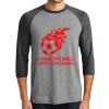 District DM136 Adult Perfect Tri 3/4 Sleeve Raglan Thumbnail